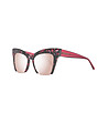 Слънчеви очила в черно и червено с нестандартен дизайн Klea-1 снимка