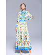 Многоцветна рокля с принт Katerina-2 снимка