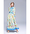 Многоцветна рокля с принт Katerina-3 снимка