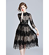 Черна рокля с прозрачна материя Laverne-0 снимка