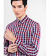 Многоцветна карирана памучна мъжка риза Tinson-2 снимка