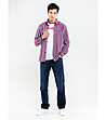 Многоцветна карирана памучна мъжка риза Tinson-3 снимка