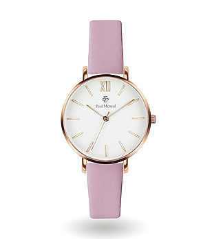 Дамски елегантен часовник Kiera в розово, бяло и розовозлатисто снимка