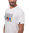 Мъжка памучна тениска в бяло Jamie-3 снимка