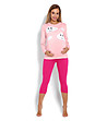 Пижама за бременни в розово и циклама Joana-0 снимка
