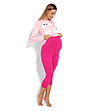 Пижама за бременни в розово и циклама Joana-2 снимка