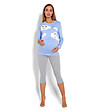 Пижама за бременни в синьо и сиво Joana-0 снимка