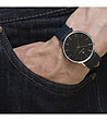 Мъжки часовник в сребристо, черно и тъмносиньо Tim-2 снимка