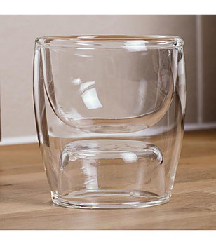 Стъклена чаша 2в1 снимка