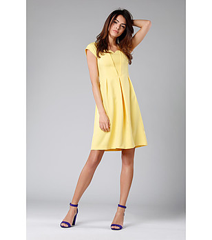 Елегантна жълта рокля Forlana снимка