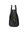Черна дамска чанта от естествена кожа Diana-2 снимка