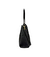Елегантна дамска черна чанта от естествена кожа Eulalia-2 снимка