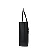 Черна дамска чанта от естествена кожа с елегантен дизайн Elle-2 снимка