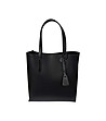 Черна дамска чанта от естествена кожа с елегантен дизайн Elle-3 снимка
