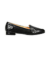 Черни дамски обувки с релеф Grace-2 снимка