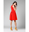 Червена разкроена рокля Sefora-1 снимка