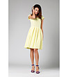 Жълта рокля с V-образно деколте Anatola-0 снимка
