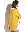 Жълт асиметричен дамски пуловер Asia-3 снимка