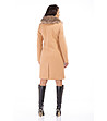 Дамско елегантно палто в цвят сьомга Ervis-1 снимка