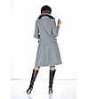 Елегантно дамско сиво палто Kaori-1 снимка
