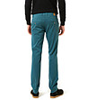 Памучен мъжки панталон в цвят петрол Ermanno-1 снимка