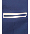 Памучно мъжко сако в цвят индиго Brand-4 снимка