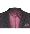 Мъжко памучно сако в цвят каки и бордо Win-2 снимка