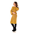 Кпмплект от пола и блуза в цвят горчица Caryn-3 снимка