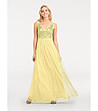 Официална дълга жълта рокля Margo за ръст 160 до 175 см-0 снимка