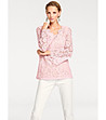 Розова дантелена блуза Idalia-0 снимка