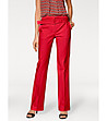 Червен дамски панталон Alseia за ръст до 160 см-0 снимка