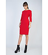 Червена елегантна рокля Larisa-0 снимка