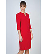 Червена рокля със 7/8 ръкави Wella-0 снимка