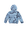 Зимно детско яке в синьо с камуфлажен принт Loren-1 снимка