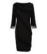 Черна рокля с ресни-0 снимка