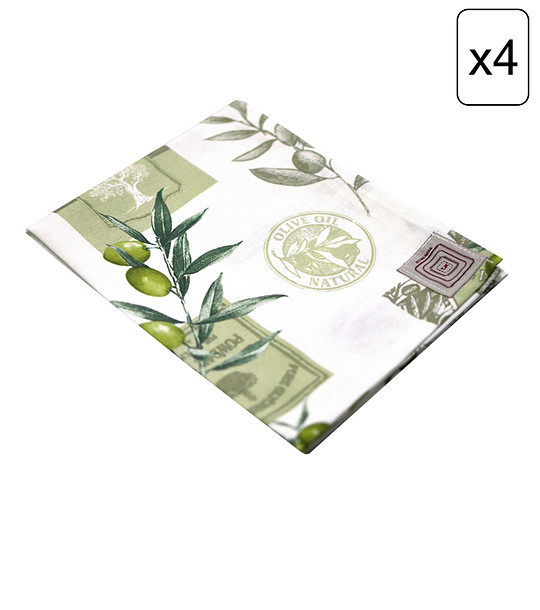 Четири текстилни салфетки Olive Living 35x45 см снимка