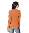 Оранжева дамска памучна блуза Dominga-1 снимка