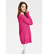 Дамски пуловер от памук и кашмир Viviana в розово-1 снимка