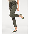 Дамски памучен панталон в цвят маслина Aura за ръст от 160 до 175 см-1 снимка