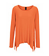 Асиметрична оранжева дамска блуза Nikol-1 снимка