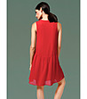 Елегантна червена рокля Gizela-1 снимка