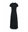 Черна памучна рокля Daria-3 снимка
