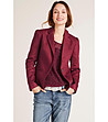 Елегантно дамско сако в цвят бордо Michaela-0 снимка