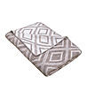 Одеяло с вълна в бяло и лате Tile 130х180 см-0 снимка