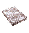 Одеяло с вълна в бяло и лате Tile 130х180 см-1 снимка