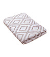 Одеяло с вълна в бяло и лате Tile 130х180 см-2 снимка