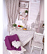 Покривка за маса с кант Lilac Rose Provence 180х140 см-1 снимка