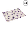 Четири текстилни памучни салфетки Lilac Rose 35х45 см-0 снимка