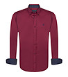 Червена мъжка памучна риза Rudiger-0 снимка