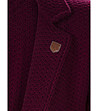 Дамско сако с памук в цвят бордо Carrie-3 снимка